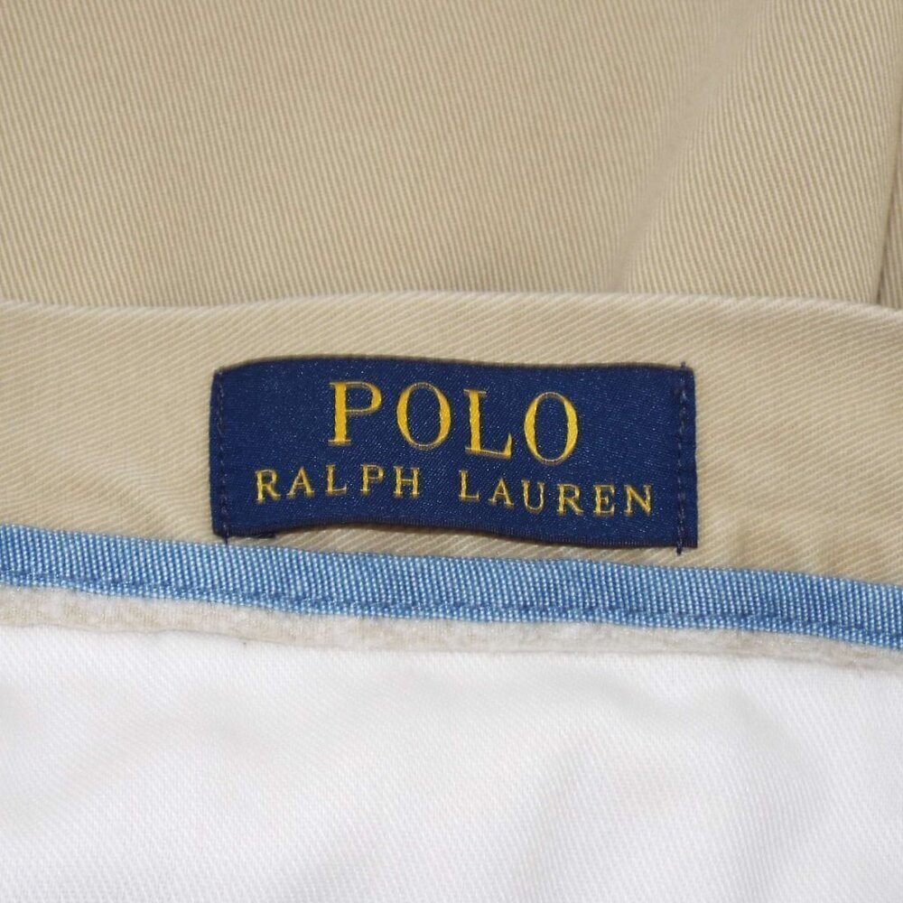 Polo By Ralph Lauren Khaki Flat Front Shorts - Picture 4 of 7